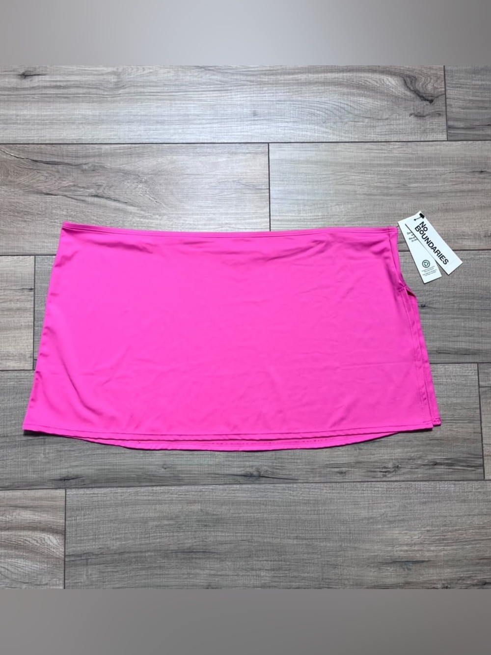 No Boundaries Juniors Swim Skirt With Side Slit Size XXL (20) Surf Pink